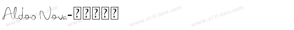 Aldos Nova字体转换